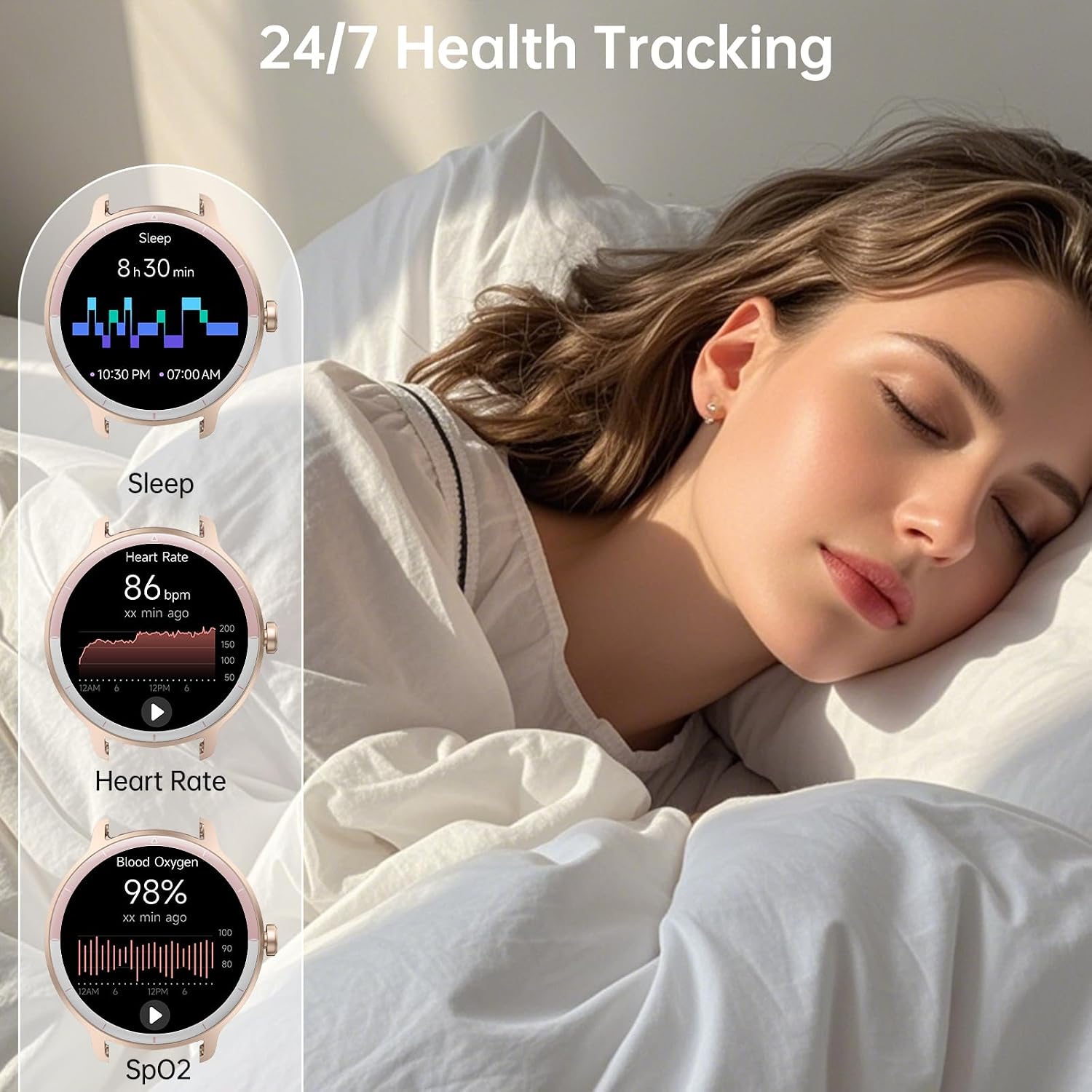 Smart Watch for Women Men (Answer/Make Calls), Smartwatches - Image 3