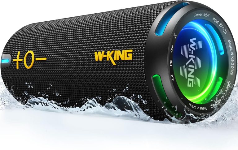 W-KING Bluetooth Speaker with 360° Surround Sound