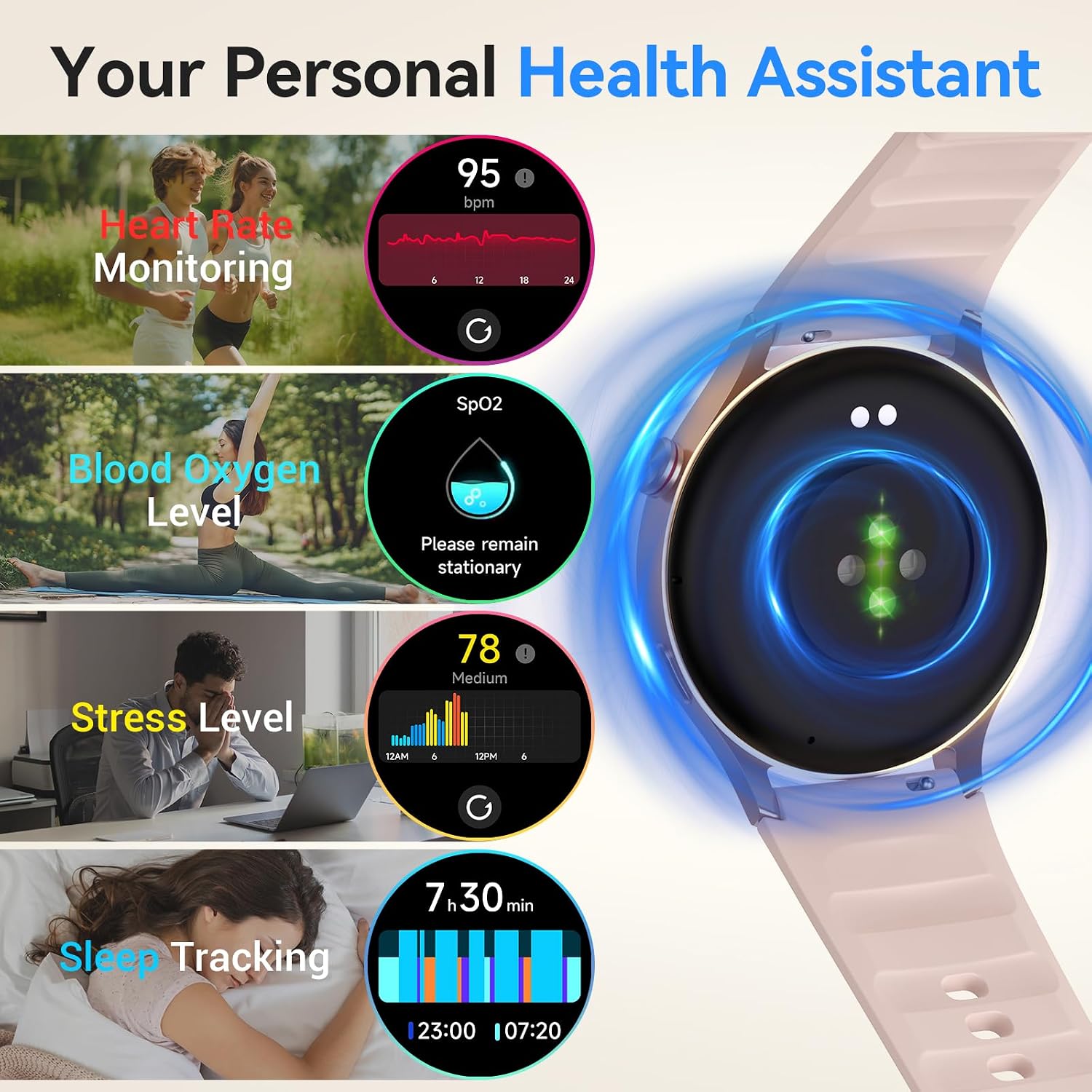 aeac AR01 Smart Watch for Women with AMOLED Touchscreen - Image 5