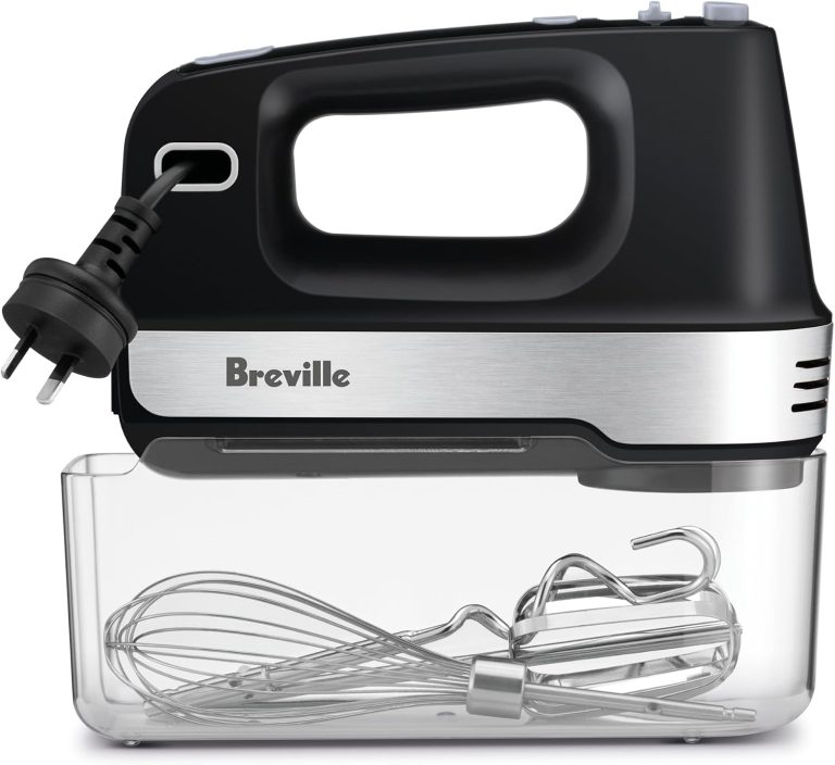 Breville LHM200MTB the Mix & Store Turbo Hand Mixer, Matte Black