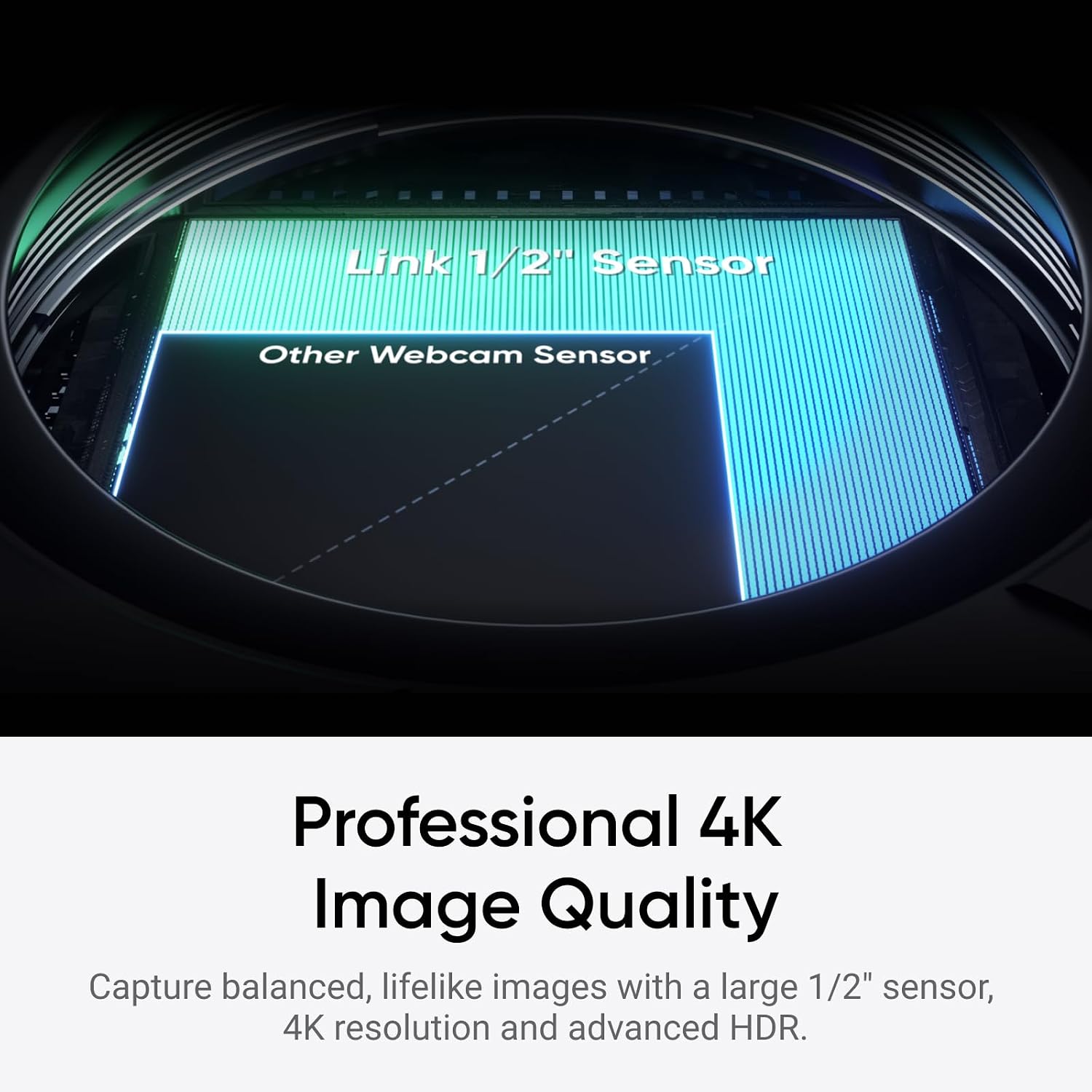 Insta360 Link 2C - 4K Webcam for PC/Mac, 1/2" Sensor, Auto - Image 2