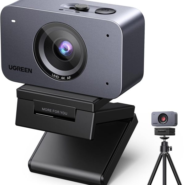 UGREEN FineCam 4K Webcam with AI Dual Noise-Canceling Mics