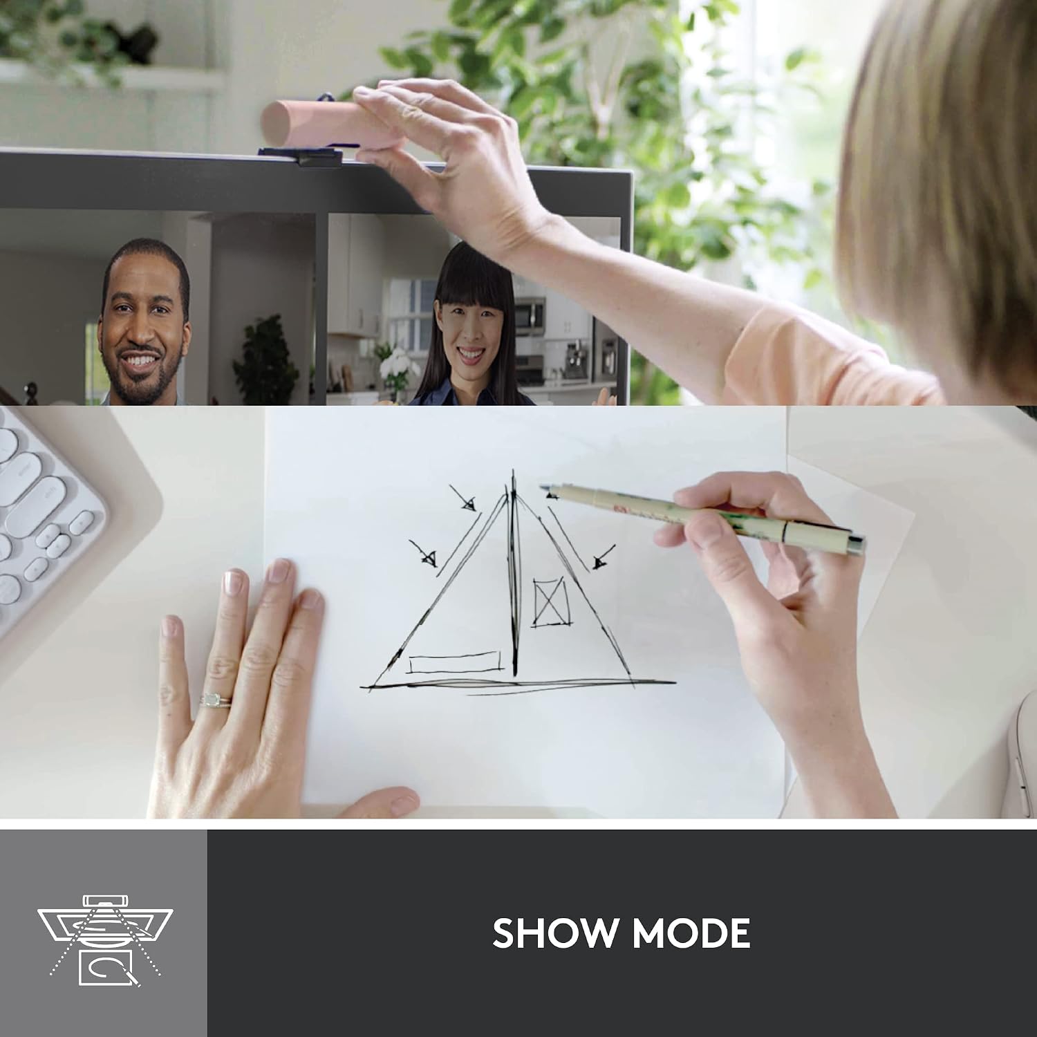 Logitech Brio 500 Webcam with Auto Light Correction - Image 8