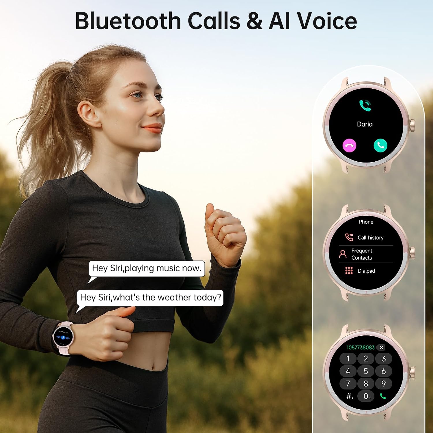 Smart Watch for Women Men (Answer/Make Calls), Smartwatches - Image 2