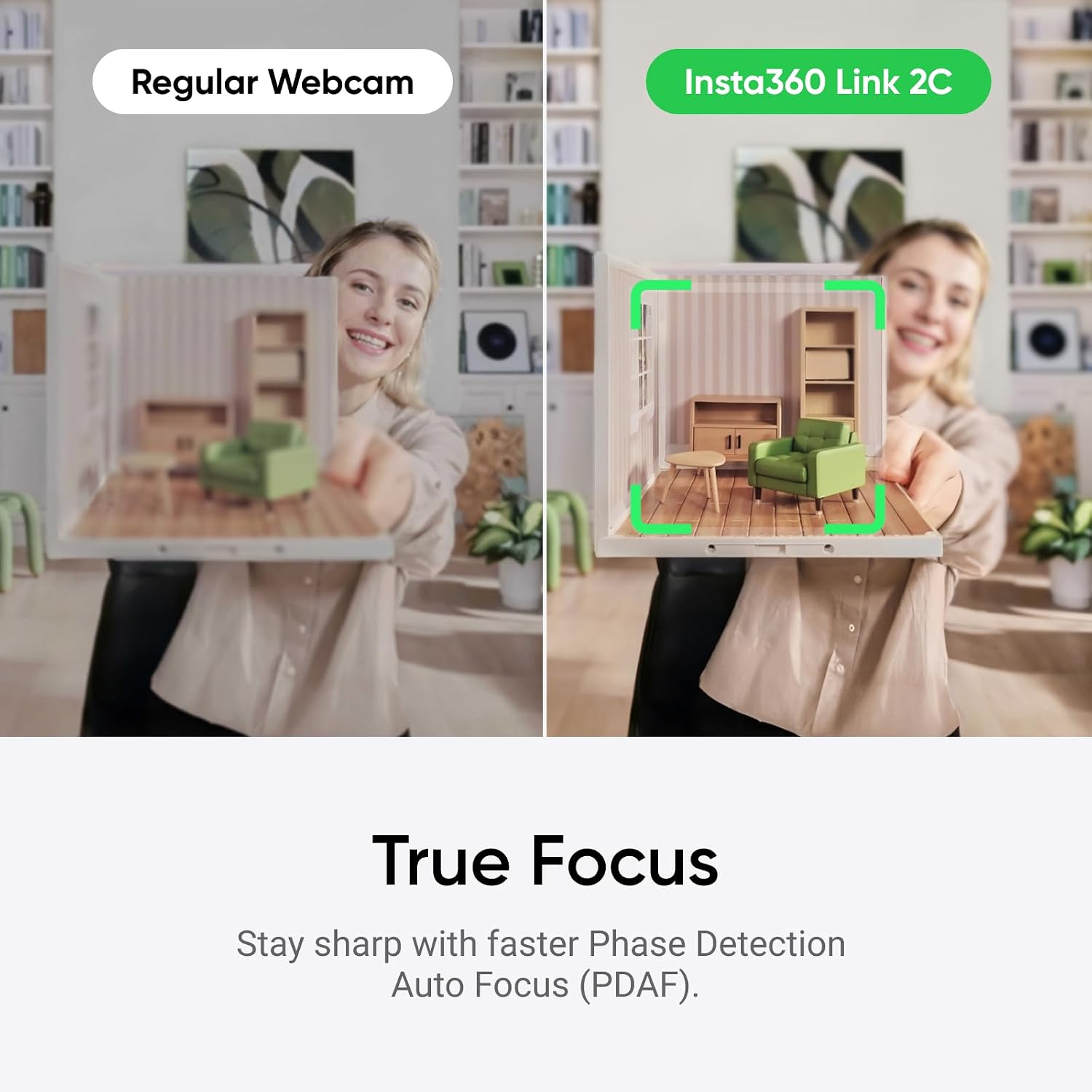 Insta360 Link 2C - 4K Webcam for PC/Mac, 1/2" Sensor, Auto - Image 6