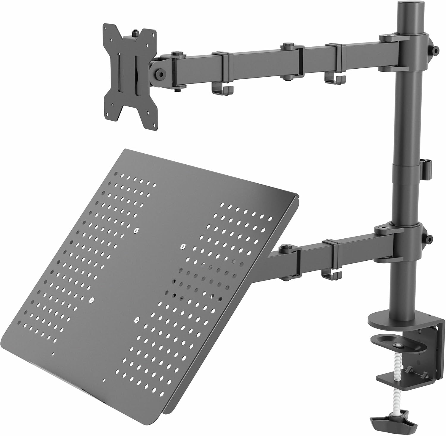 Fully Adjustable Laptop and Monitor Desk Mount