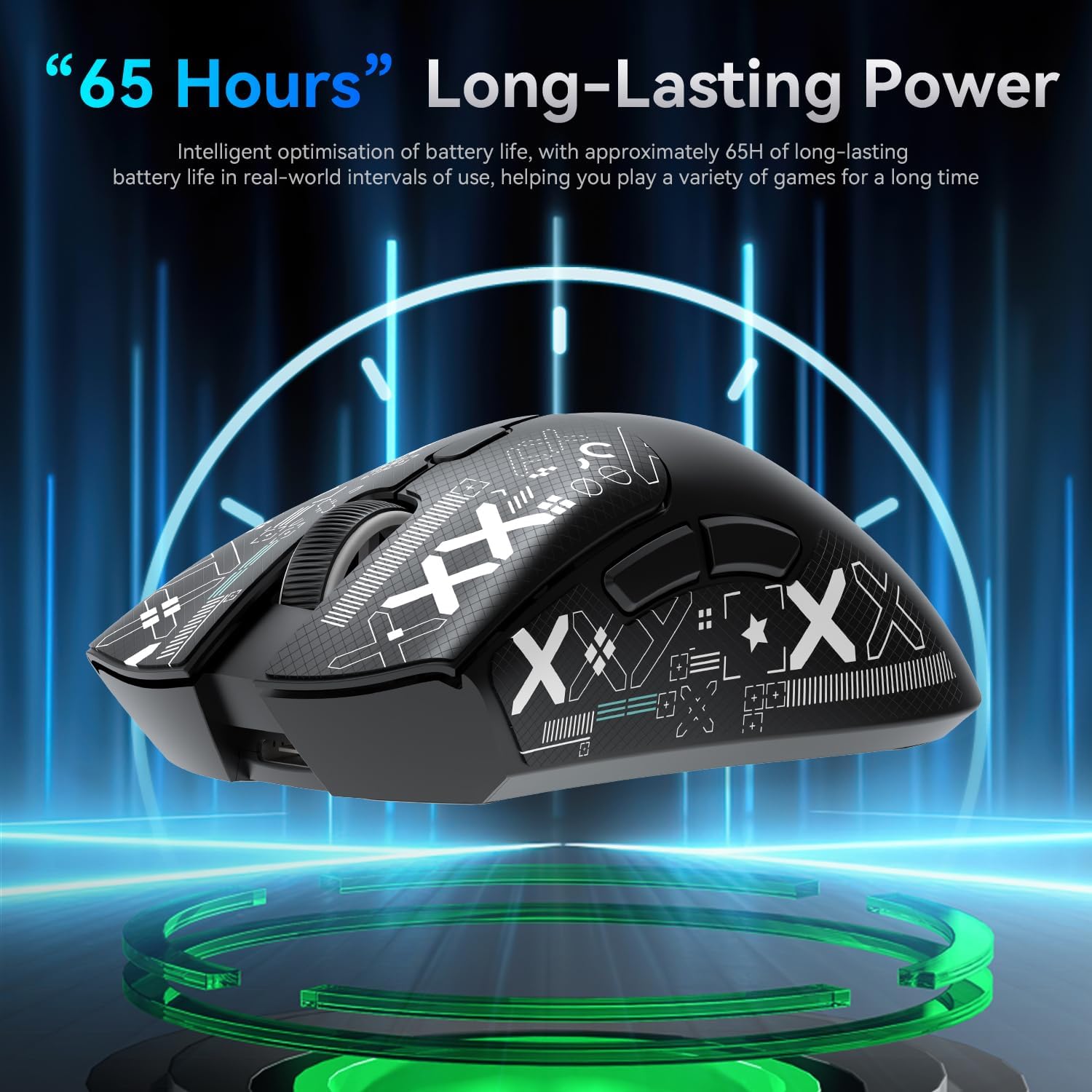 R1 Superlight Gaming Mouse with PixArt Sensor and Adhesive Tape - Image 12