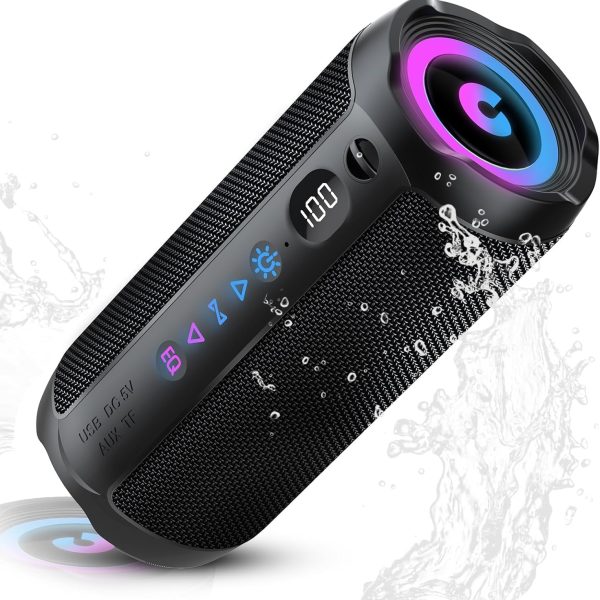 30W Portable Bluetooth Speaker with RGB Lights