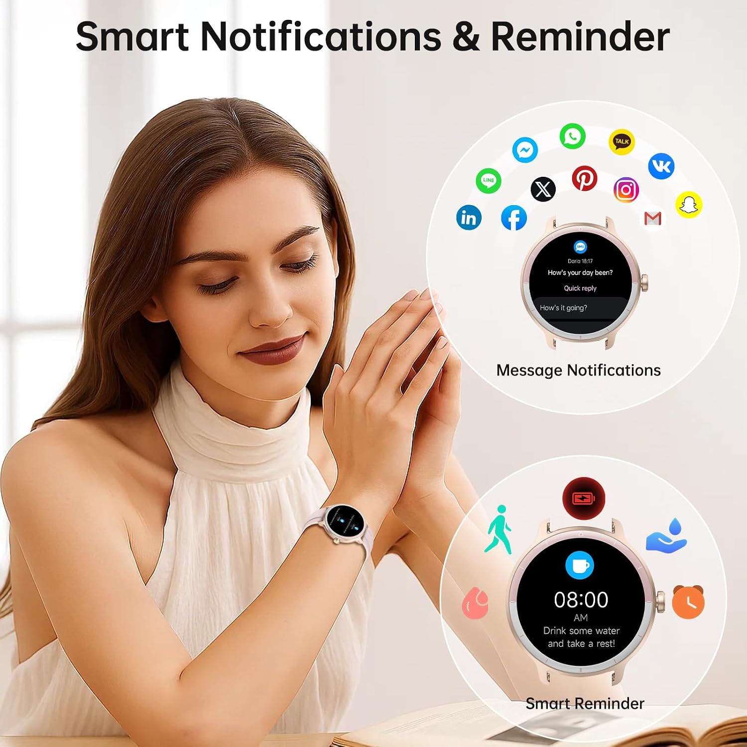 Smart Watch for Women Men (Answer/Make Calls), Smartwatches - Image 4
