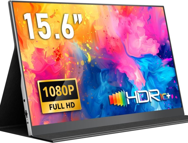 Yodoit 15.6 Inch FHD Portable Monitor with Smart Cover