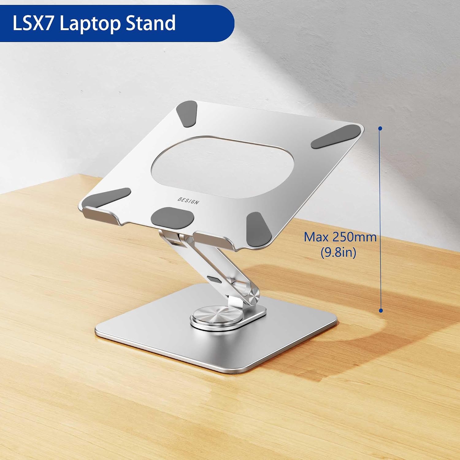 Ergonomic Laptop Stand with Rotating Base for 10-15.6" Laptops - Image 5