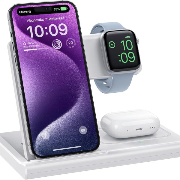 3 in 1 Wireless Charging Station for Apple Devices