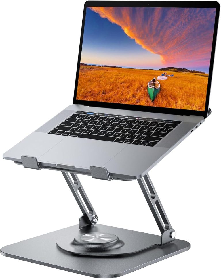 Adjustable Laptop Stand with 360° Rotation for 10-17" Laptops