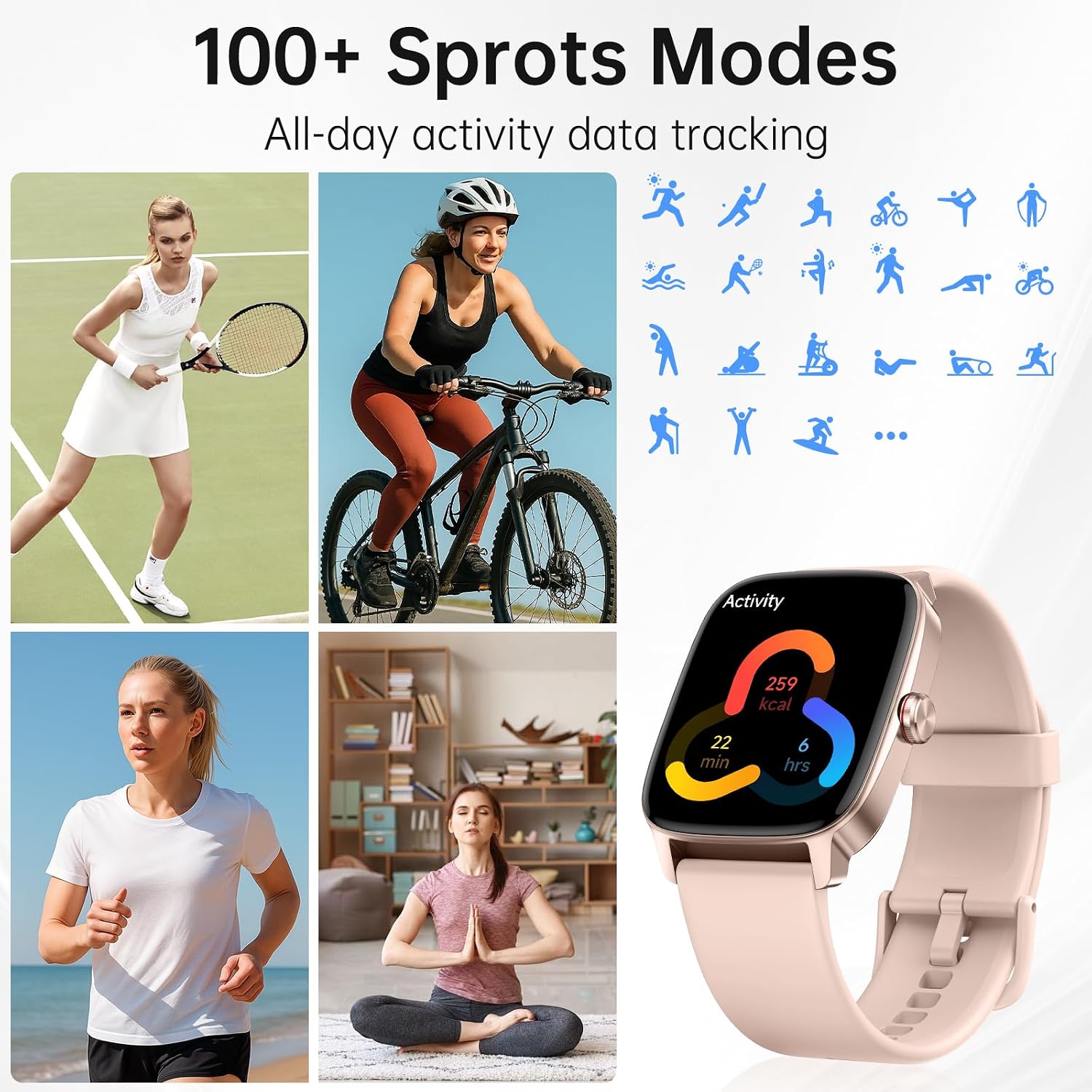 KIBFLE Smart Watch with AI Voice & Bluetooth Calling - Image 6