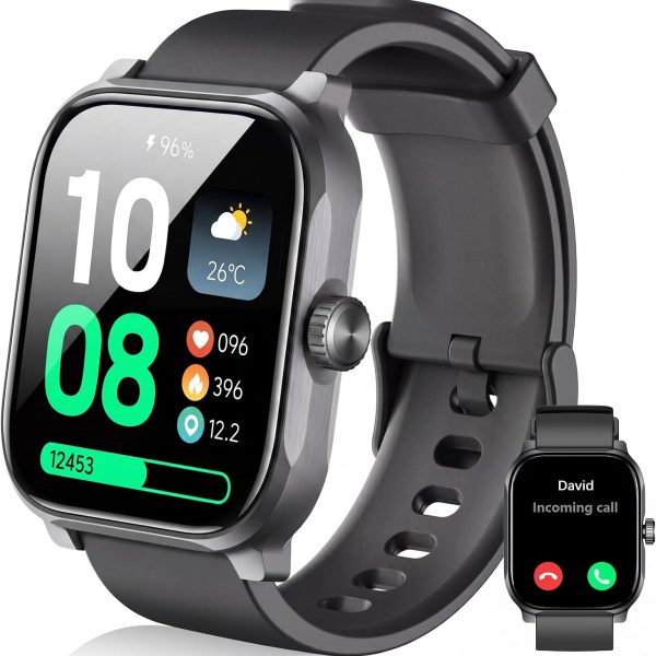 Smart Watch for Men Women with Bluetooth Call, 1.96" HD Screen