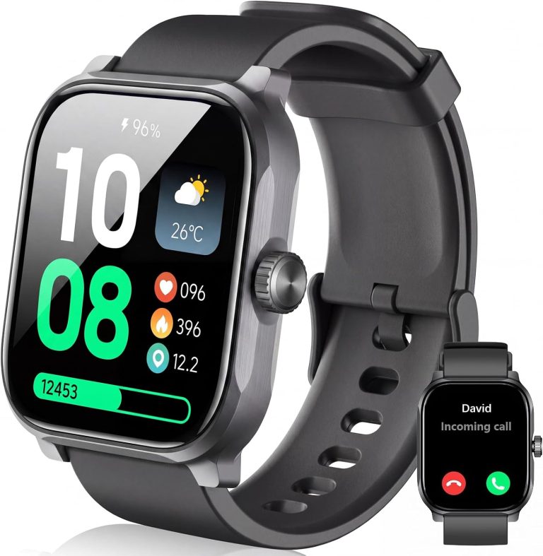 Smart Watch for Men Women with Bluetooth Call, 1.96" HD Screen