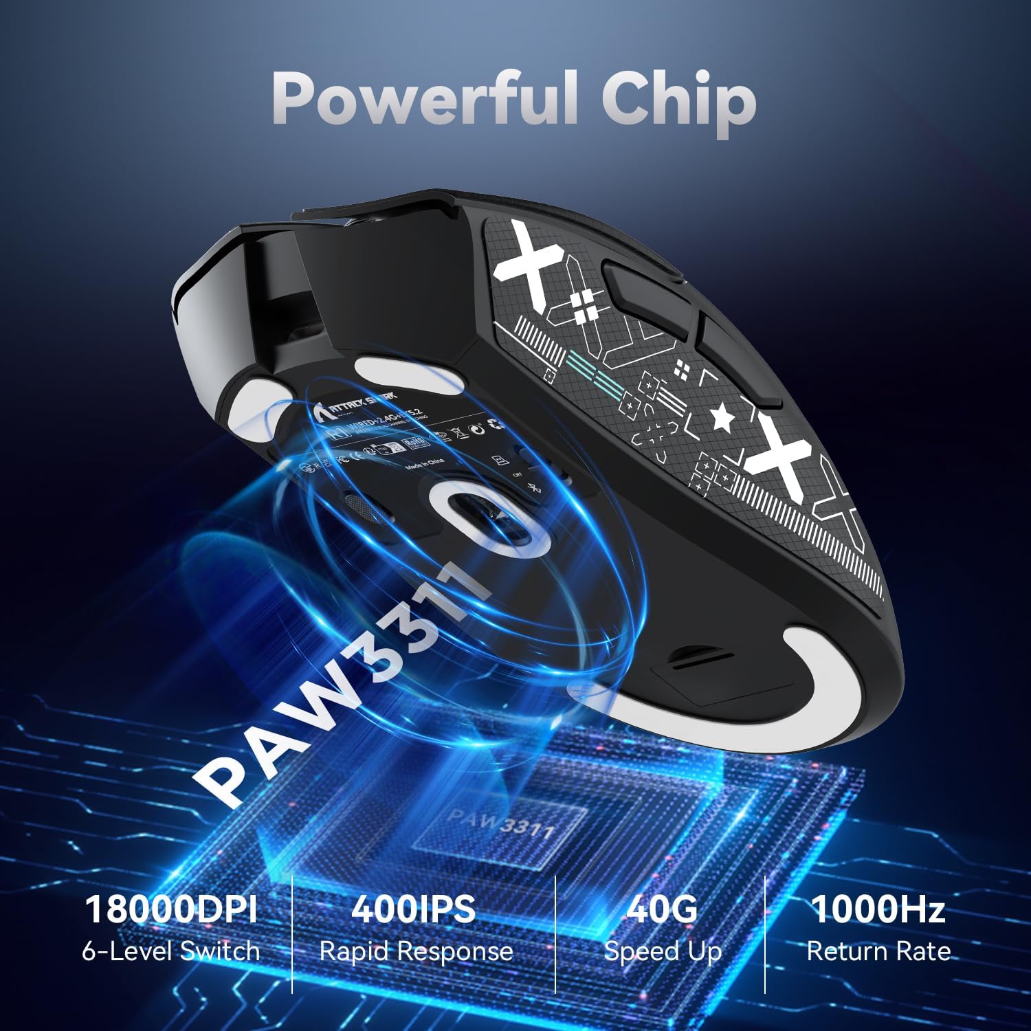 R1 Superlight Gaming Mouse with PixArt Sensor and Adhesive Tape - Image 14
