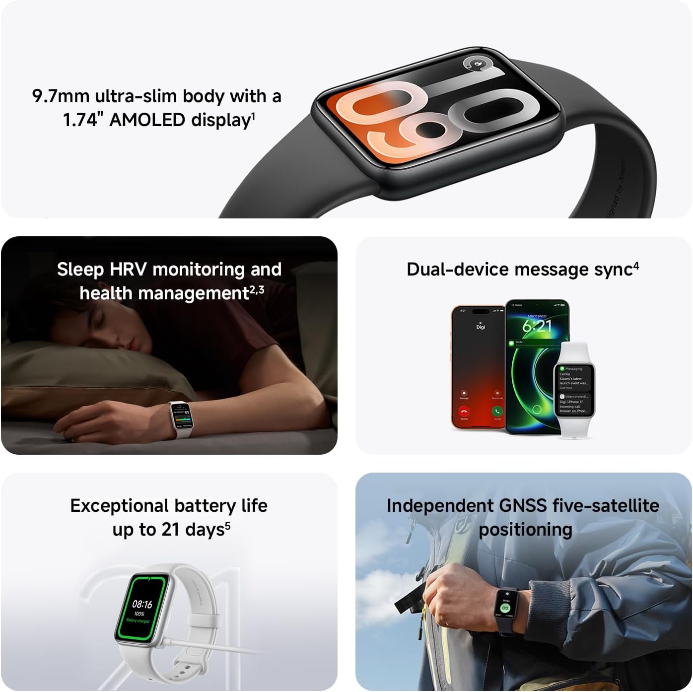 Xiaomi Smart Band 10 Pro, Fitness Tracker for Men Women, Black - Image 2