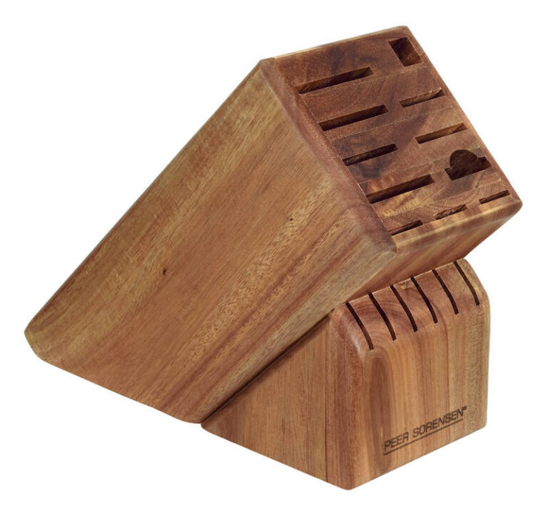 Peer Sorensen Acacia Wood 17 Slot Knife Block