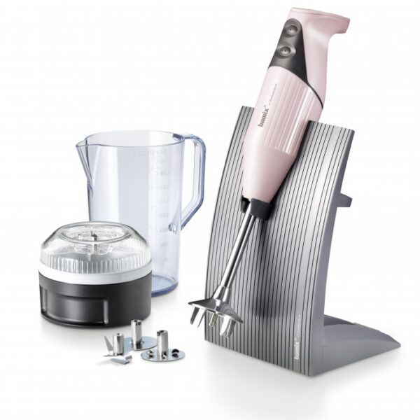 bamix ColourLine Immersion Blender with Accessories Baby Pink