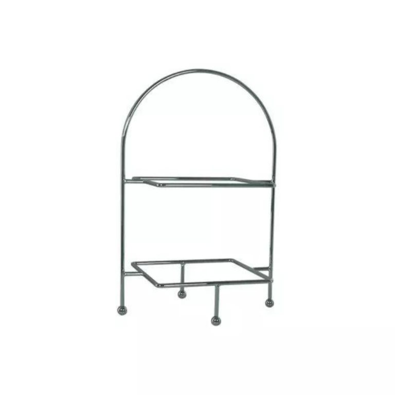 Plate Display Stand Square Chrome (2 Sizes)