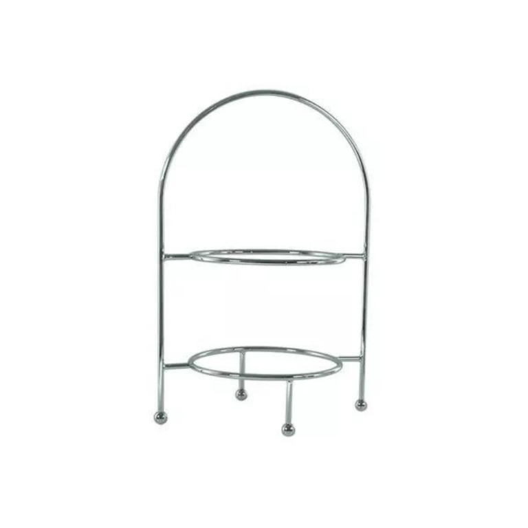 Plate Display Stand Round Chrome (2 Sizes)