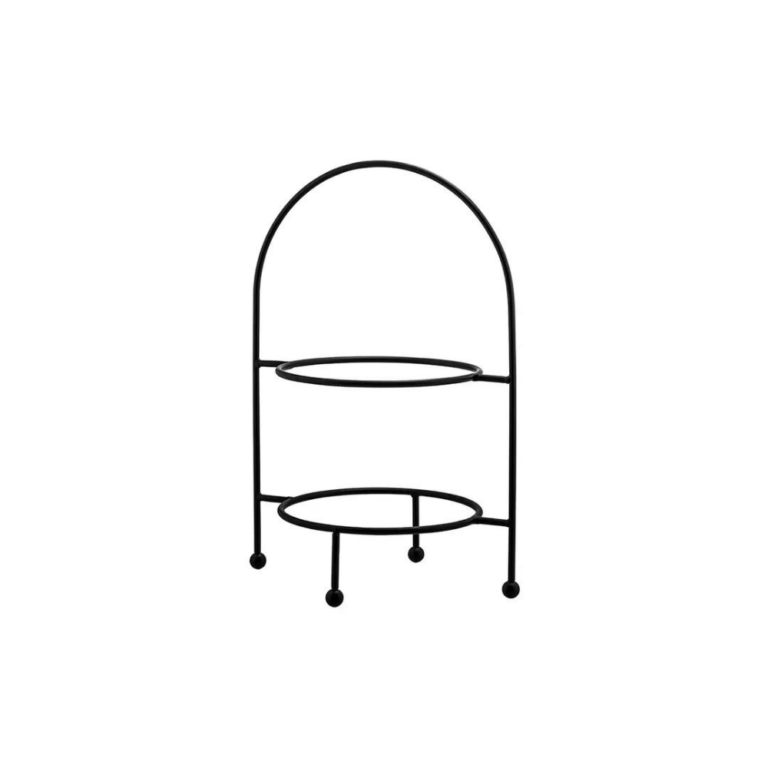 Plate Display Stand Round Black (2 Sizes)