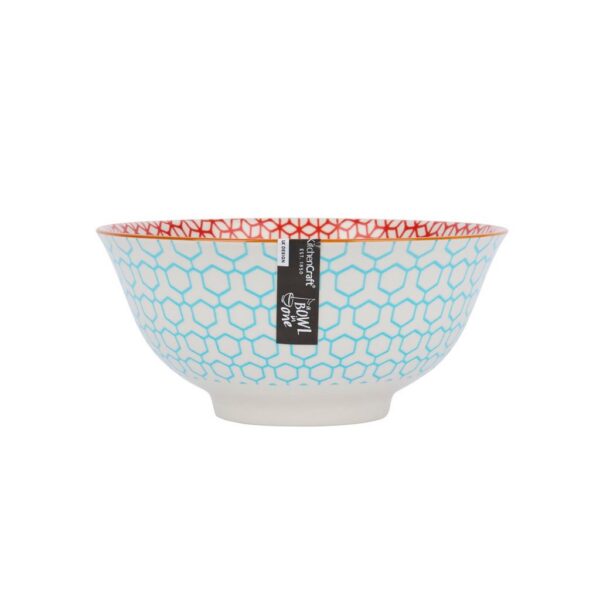 Mikasa Does It All Bowl Geometric Blue 16cm