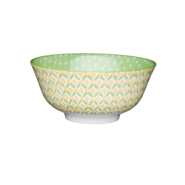 Mikasa Does It All Bowl Geometric Green 16cm