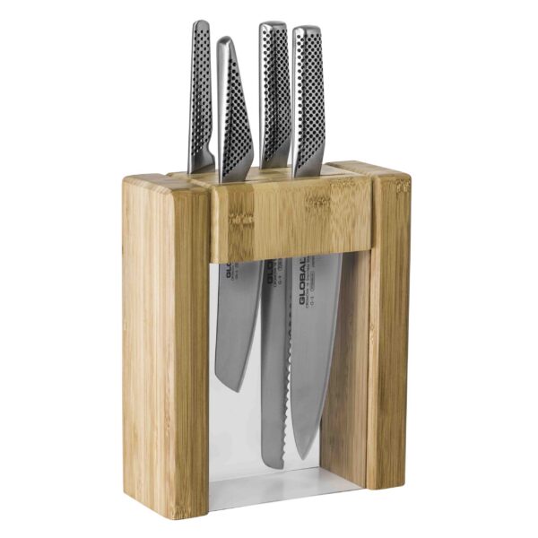 Global Ikasu 5 Piece Knife Block Set