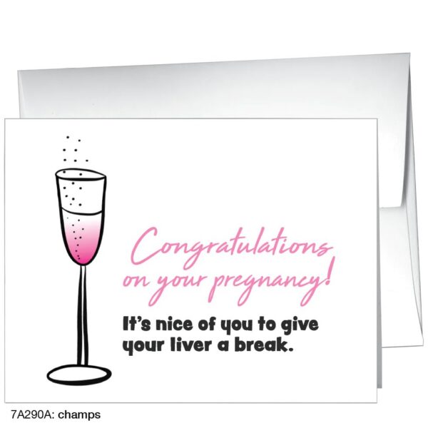 Congratulations on Your Pregnancy! It’s Nice of you to give Your Liver a Break – Card