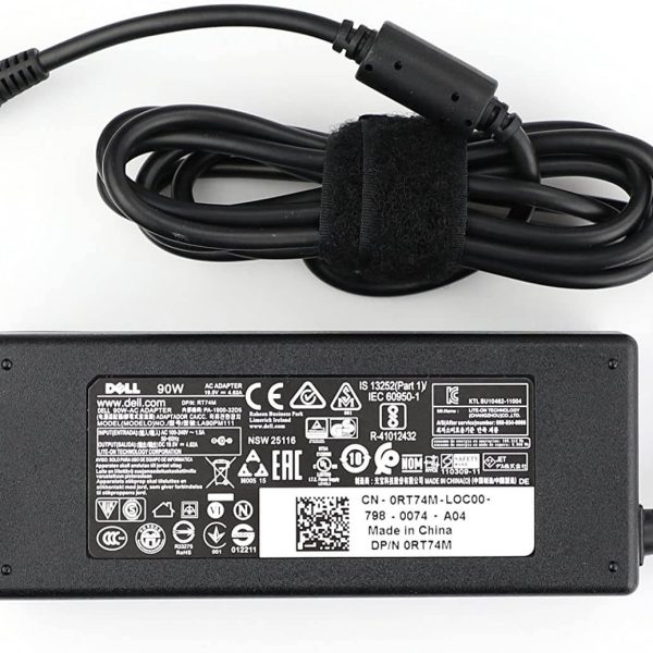 Original Dell Charger, AC, 90W, 4.5mm, LTON, 4.5MM, E4, V4