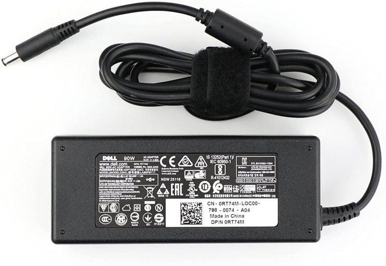 Original Dell Charger, AC, 90W, 4.5mm, LTON, 4.5MM, E4, V4
