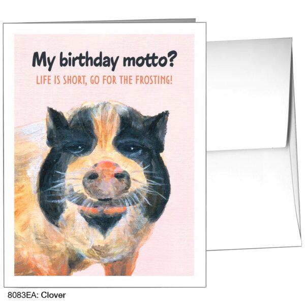 My Birthday Motto? Life is Short, Go for the Frosting – Card