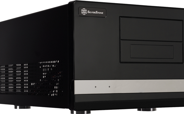 SilverStone SG02B-F Sugo mATX Black Cube SFF Case 23L