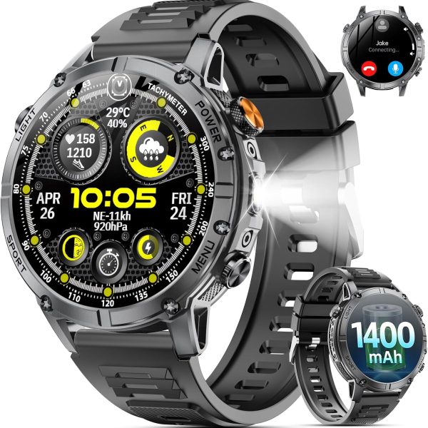 Karchilor Military Smartwatch with Bluetooth Calling