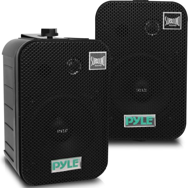 Pyle Waterproof Outdoor Speakers for Patio and Garage