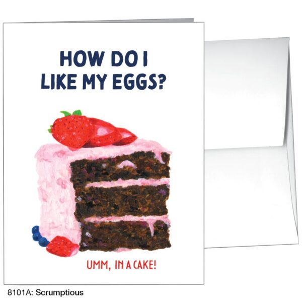 How Do I Like My Eggs? Umm, in a Cake! – Card