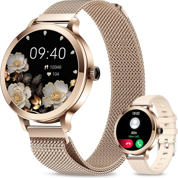 Fitoncloud Women's Smart Watch with 1.1" AMOLED Display