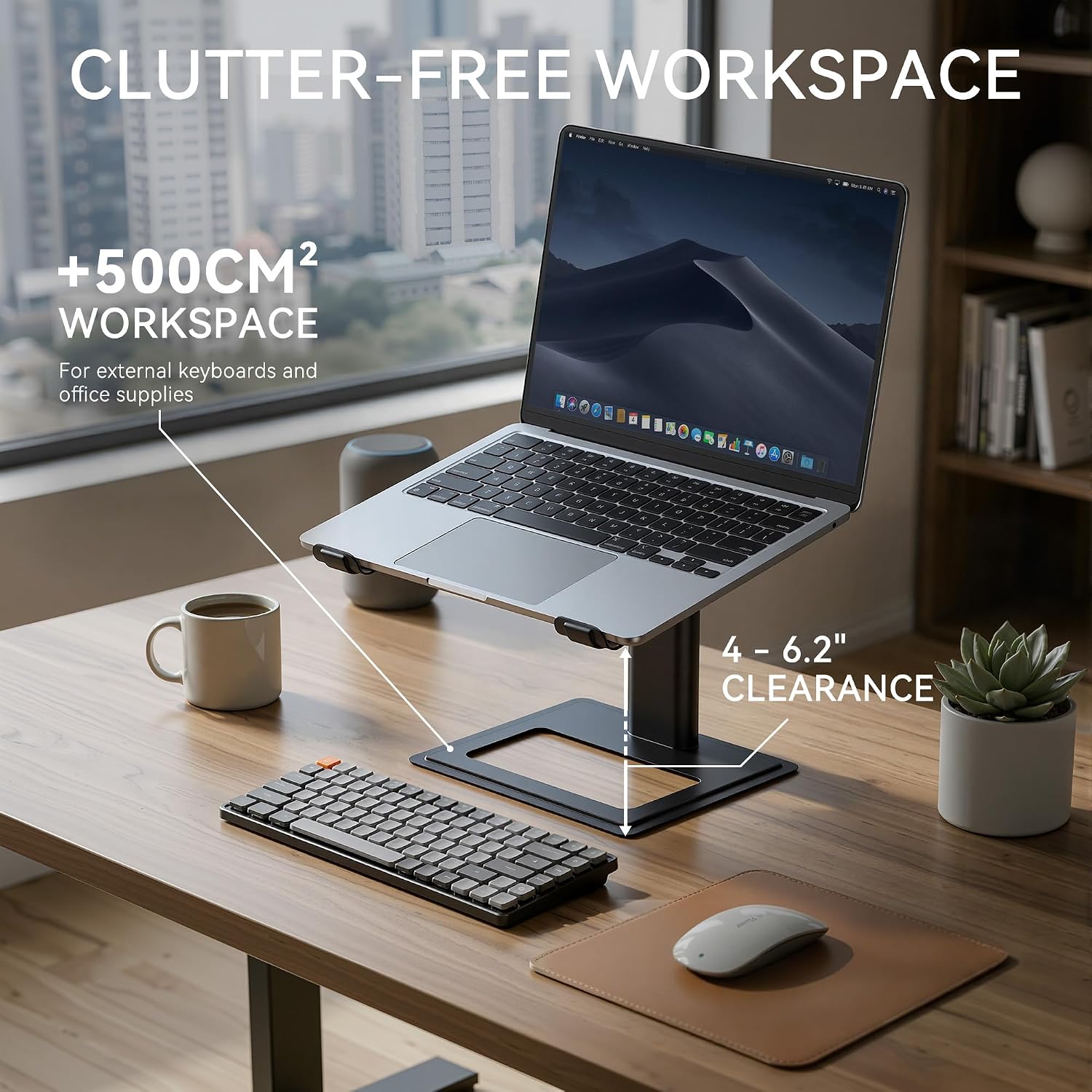 Adjustable Aluminum Laptop Stand for 10-17.3" Devices - Image 6