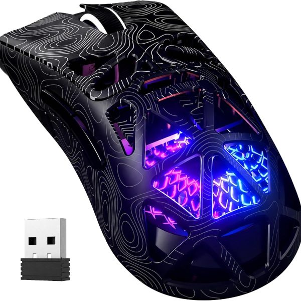 Furycube G11 Wireless Gaming Mouse, 2.4G/USB-C/BT Wireless Mouse