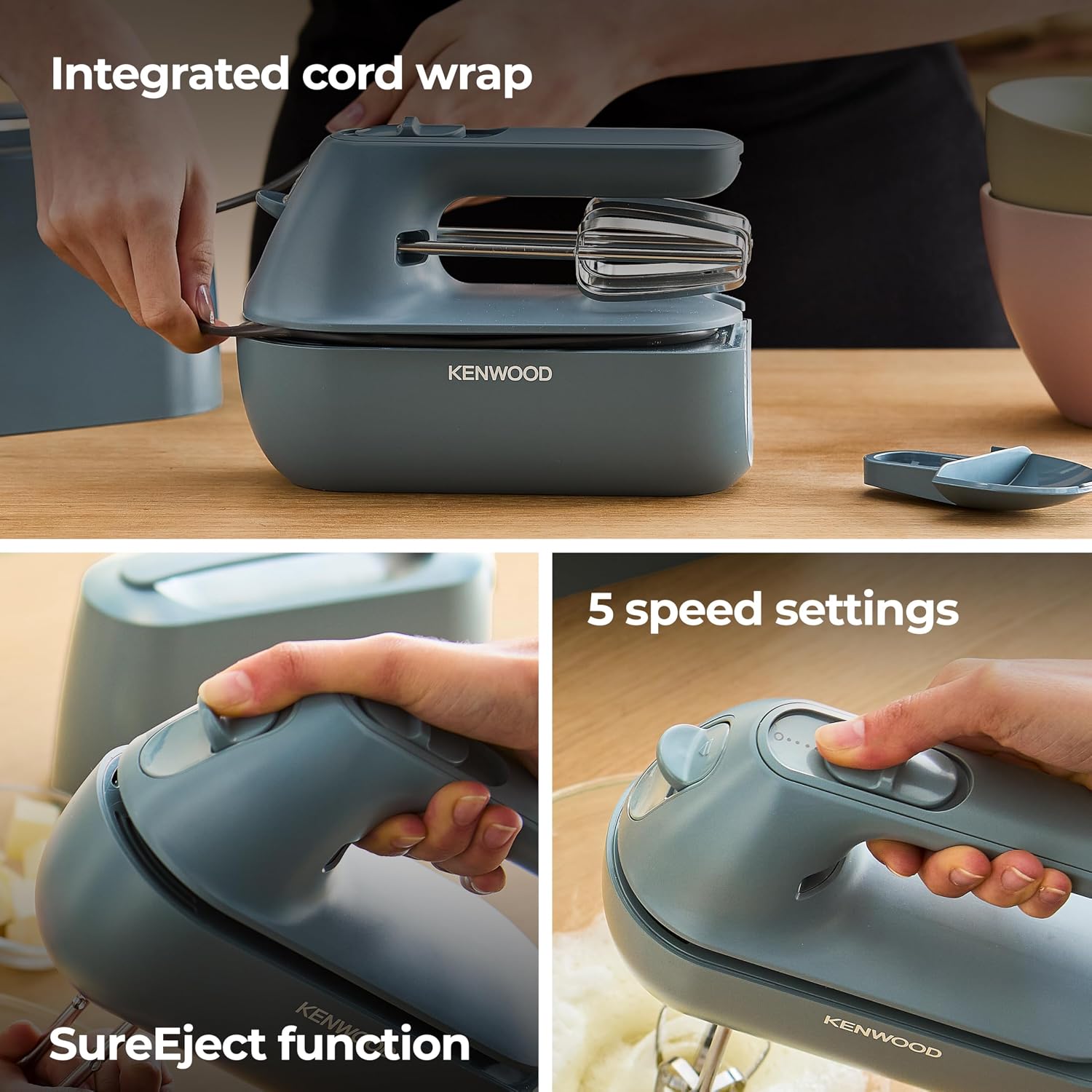 Kenwood QuickMix Go Portable Electric Beater with Accessories - Image 4