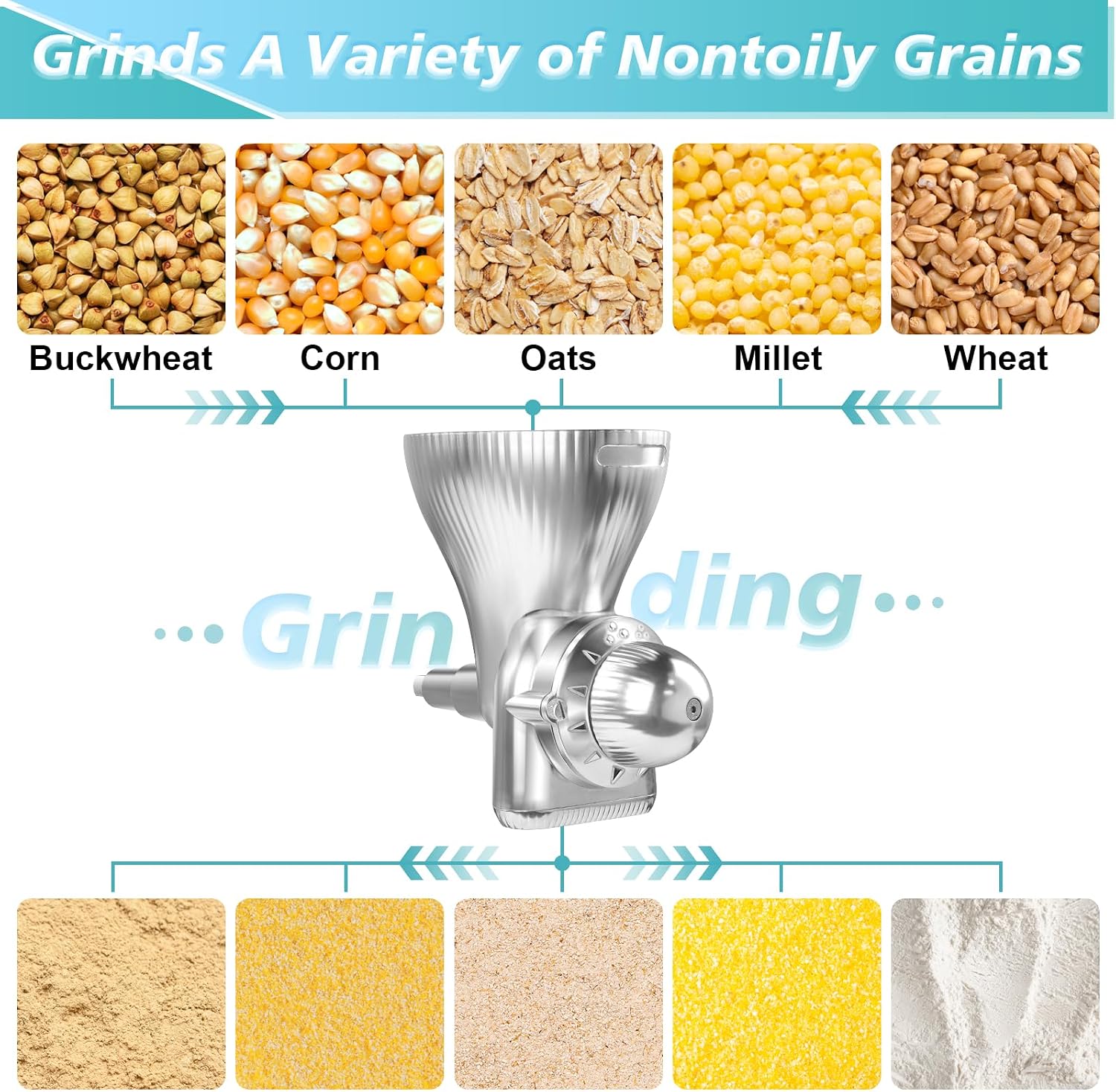 GOATMOOD Grain Mill Attachment for KitchenAid Mixers - Image 3