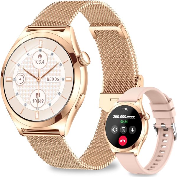 Fitoncloud Women's Smart Watch with 1.27-Inch Display