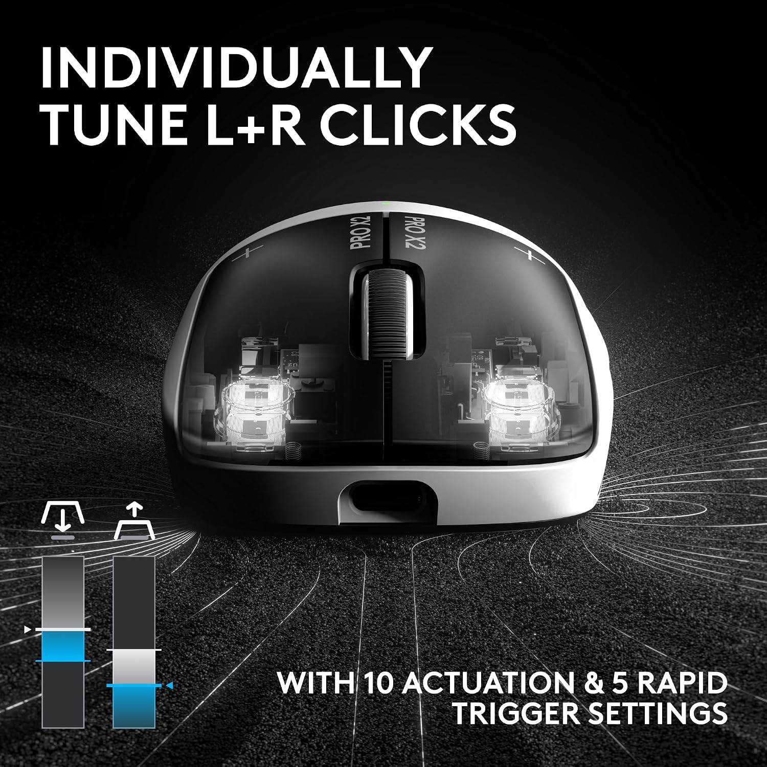 Logitech G PRO X2 SUPERSTRIKE Lightspeed Wireless Gaming Mouse - Image 5