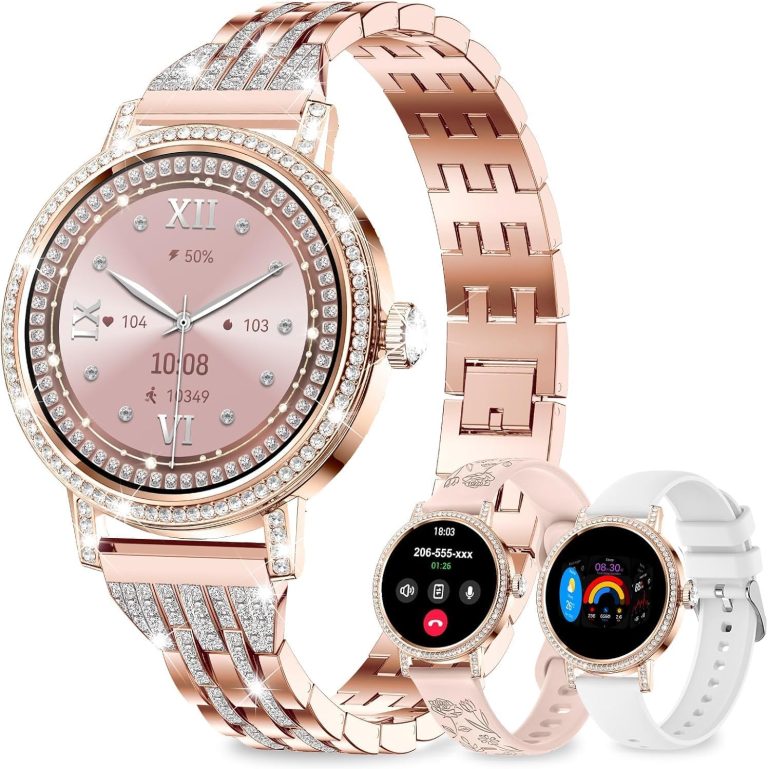 Smart Watch for Women with Diamonds and Multiple Bands