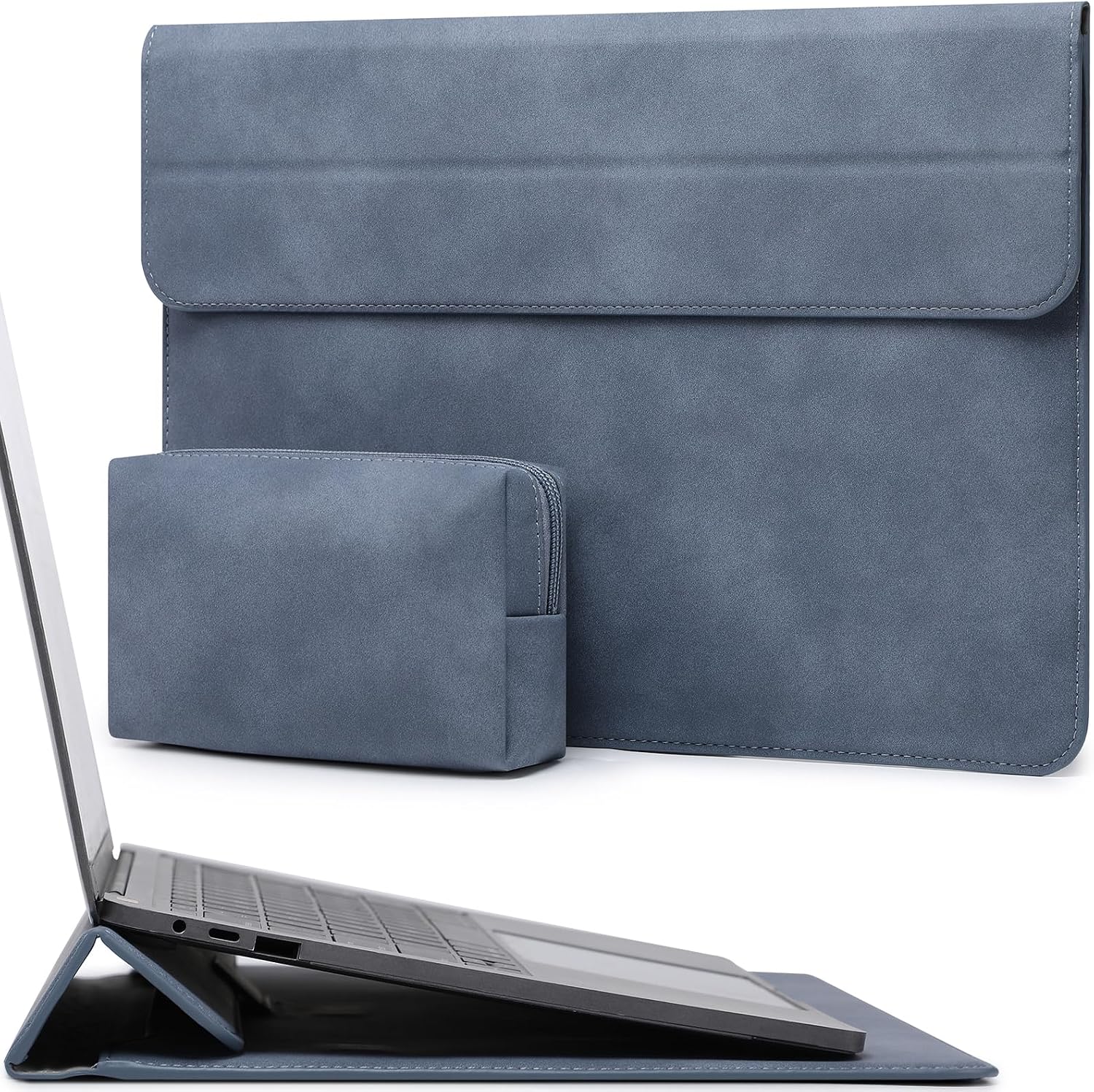 HYZUO Laptop Sleeve with Stand for 13.3-14 Inch Devices