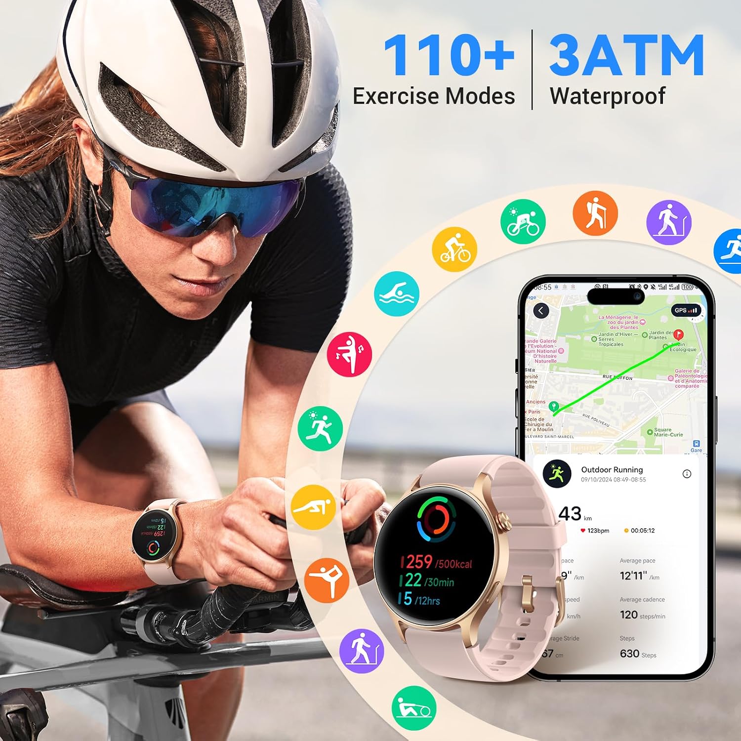 aeac AR01 Smart Watch for Women with AMOLED Touchscreen - Image 6