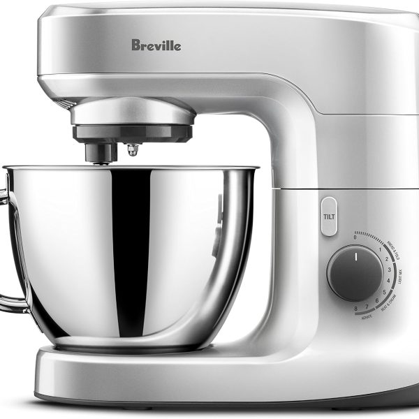 Breville Scraper Beater Mixer with 4.5L Bowl, Silver
