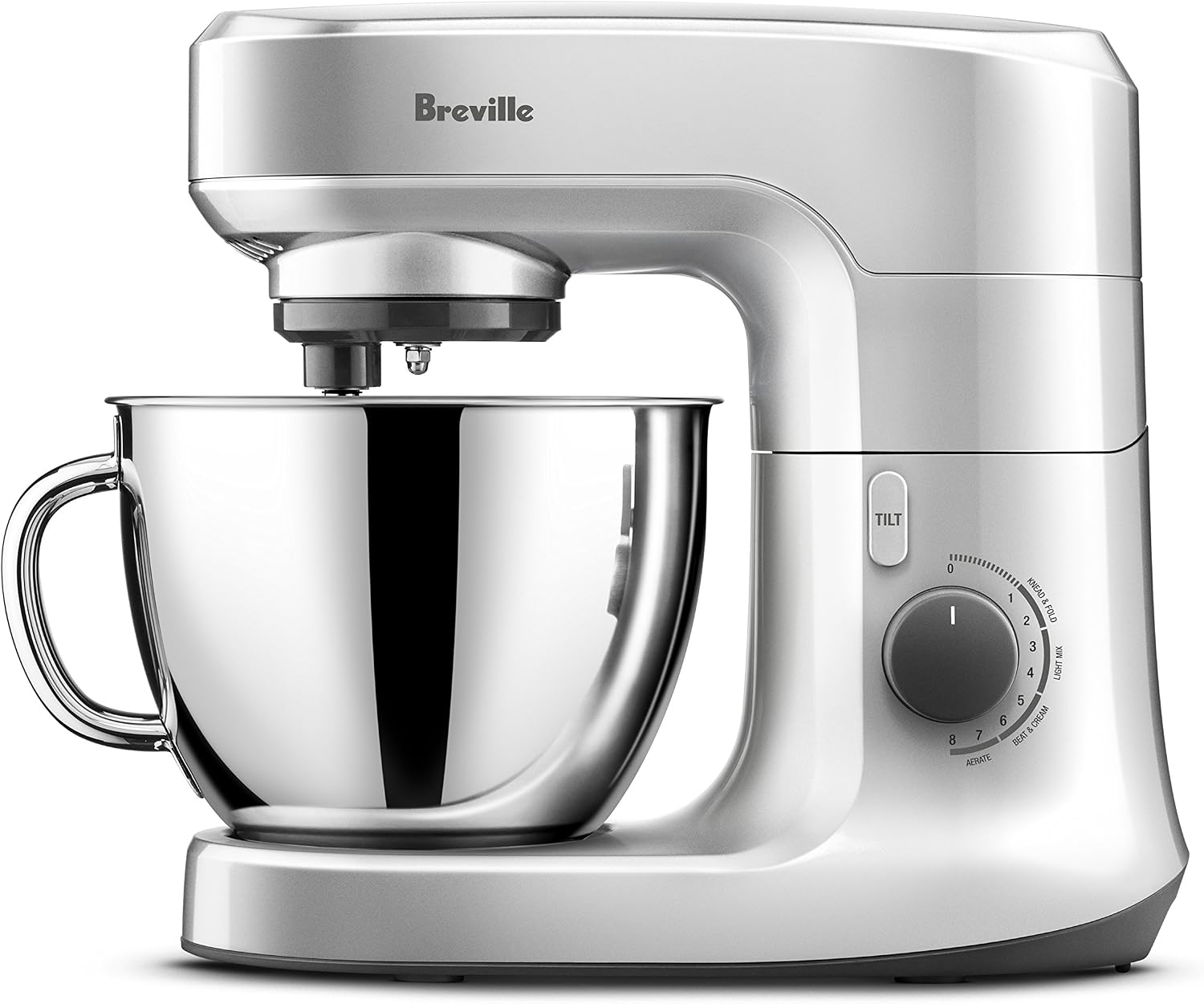 Breville Scraper Beater Mixer with 4.5L Bowl, Silver